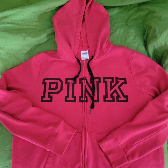 PINK Victoria's Secret Tops - VS Pink Zip-Up Hoodie